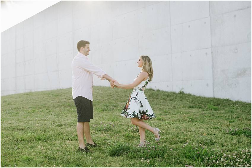 Summer Jersey City Engagement Photos Summer New York New Jersey Engagement Photo Session