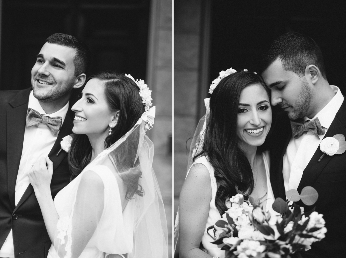 Cairnwood Estate Wedding Byrn Athyn PA Pennsylvania Wedding Bride Bridal Portrait First look Bride and groom black and white