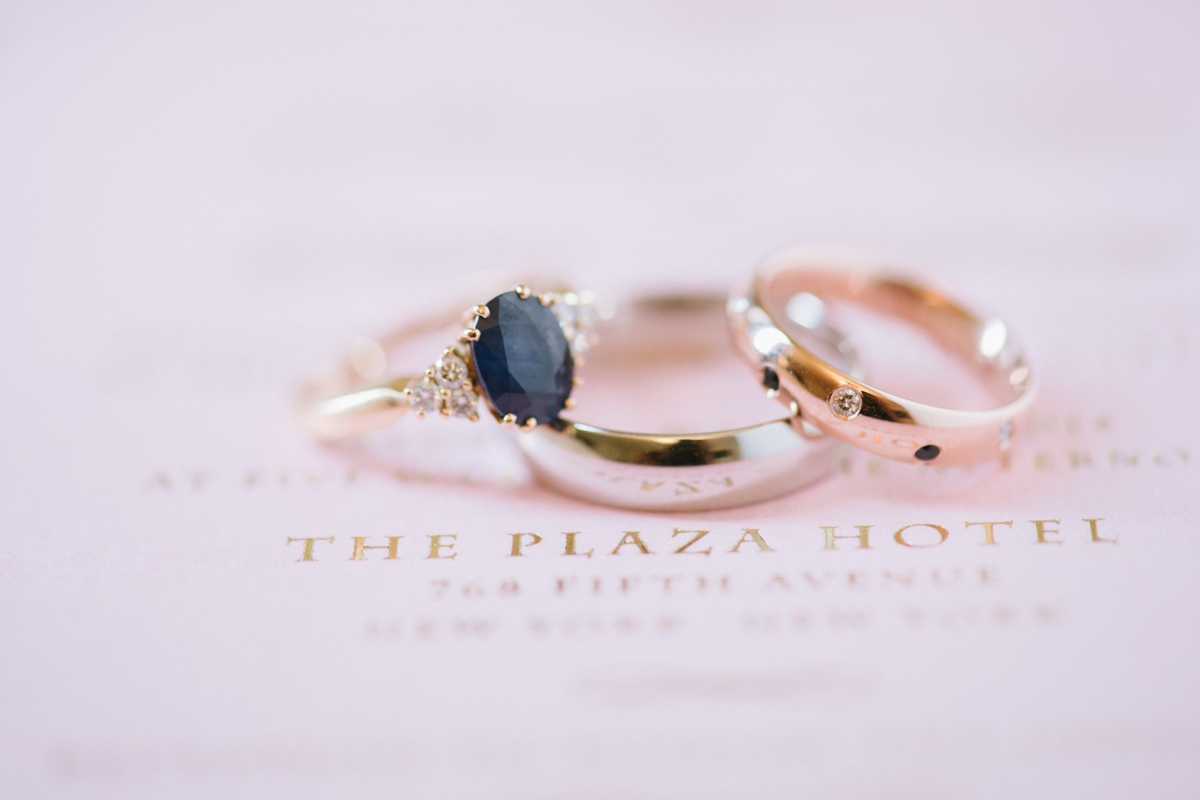 Plaza Hotel Wedding NYC Luxury Royal Wedding Jewelry Rings Ringshot Engagement Ring Wedding Band