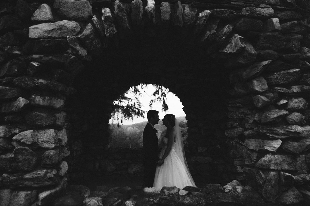 The Garrison NY Wedding Upstate NY NJ Rustic Details first look bride and groom black and white portraits