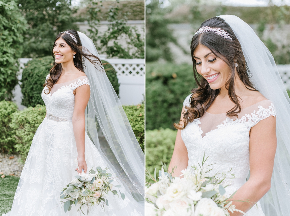 bridal portraits happy smiling candid windswept bouquet smiling ashford estate timeless wedding classic nj new jersey allentown love 