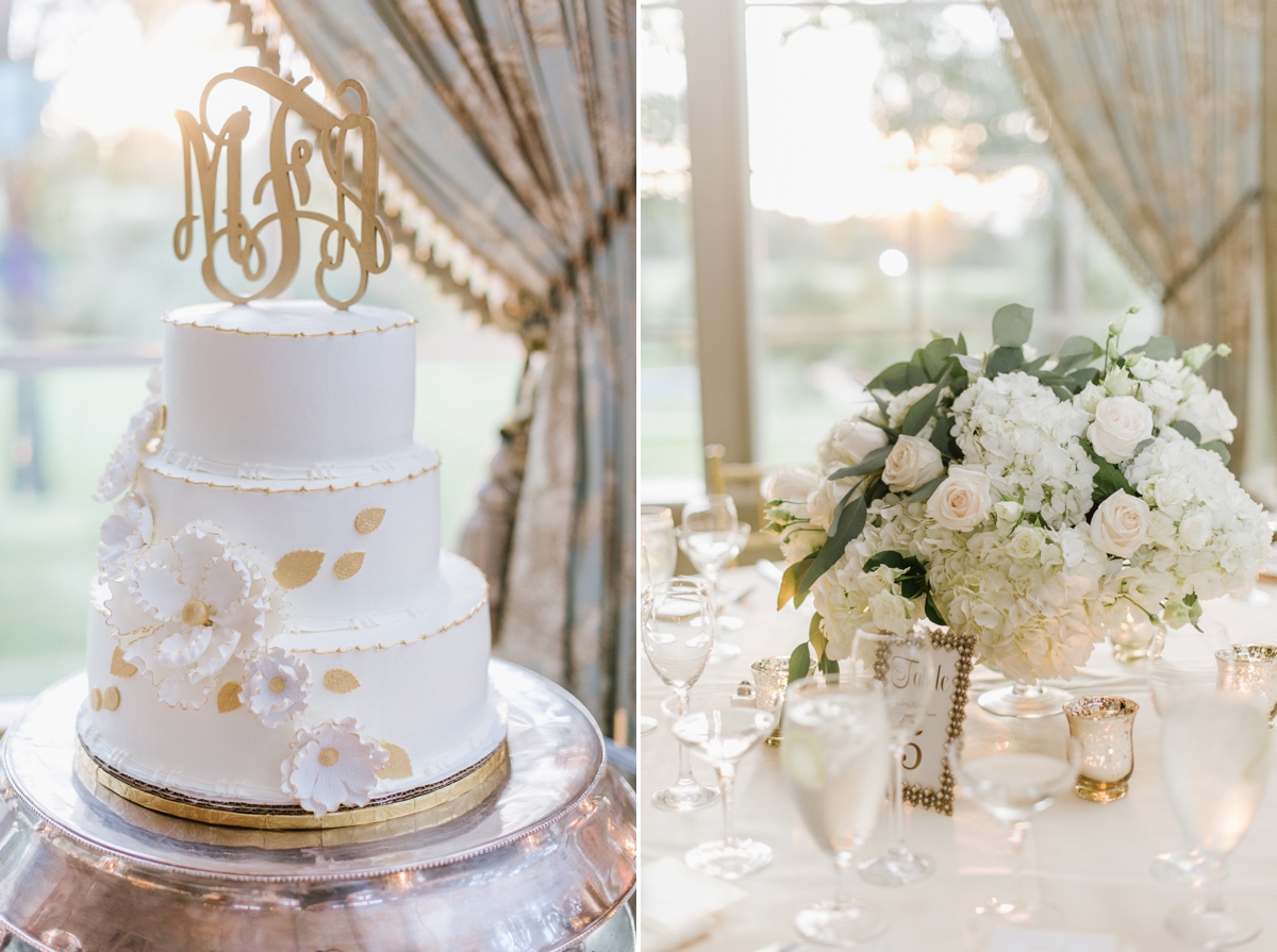 cake monogram cake topper floral centerpieces sunset details pretty bridal party silly fun ashford estate timeless wedding classic nj new jersey allentown love 