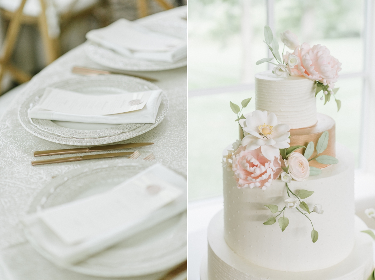 Cake Menus Details Reception Grand Elegant Classic Garden Theme Weddings of Distinction Merrimaker Caterers Ashford Estate Summer Wedding by Gilded Lilly Events