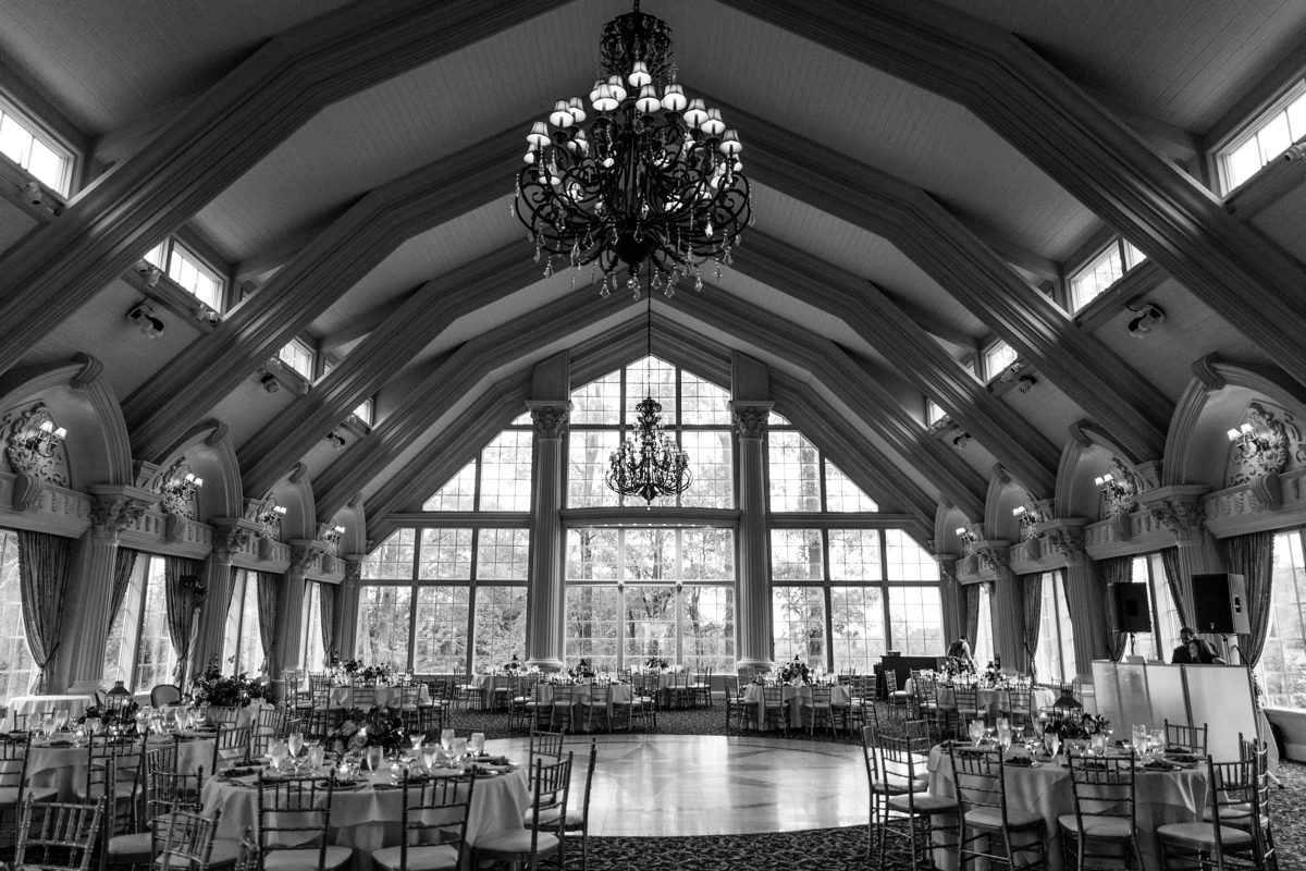 wide reception black and white dance floor Ashford Estate Fall Wedding faye and renee florals flowers fountain elegant classic clean and modern estate mansion