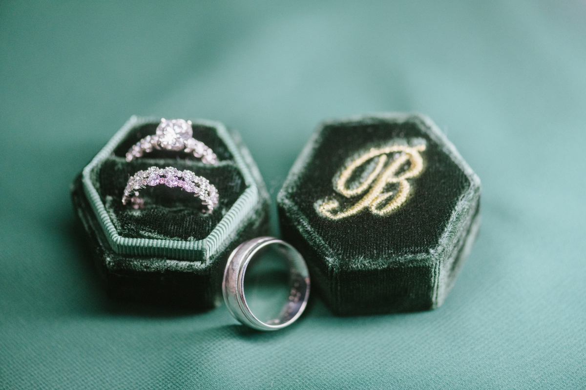 rings ring boxes velvet One Atlantic Wedding Atlantic City New Jersey