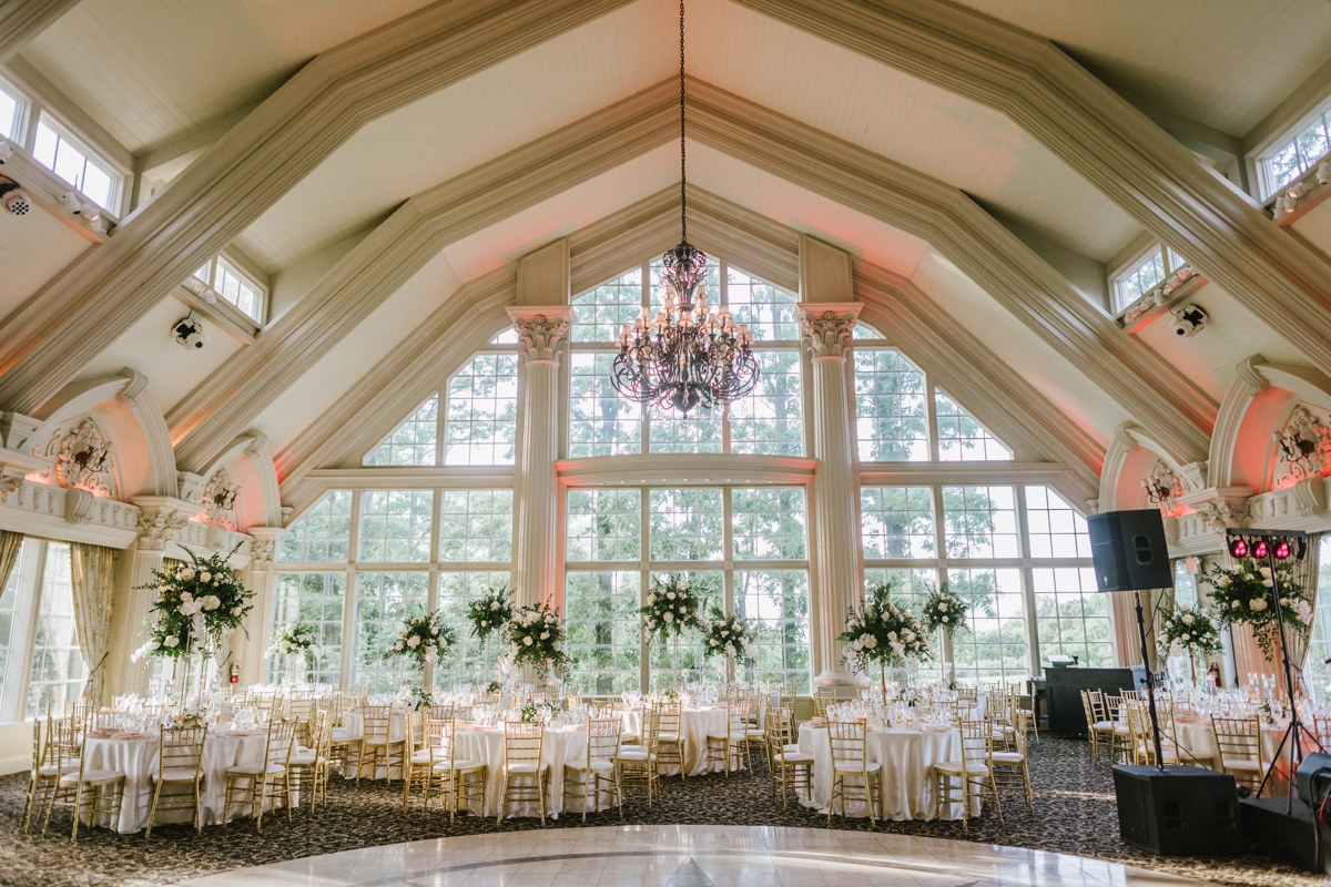 Reception Room with Floral Arrangements at The Ashford Estate