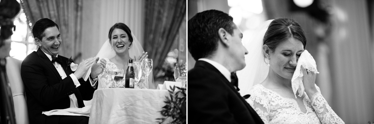 Bridal Table Wedding Speech at The Ashford Estate