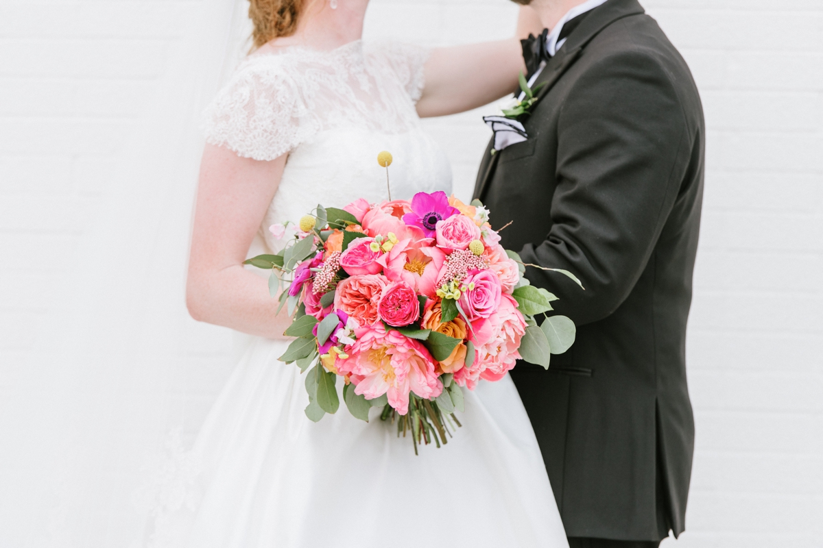 Fun and Playful Asbury Park Wedding at the Berkeley Oceanfront Hotel Colorful Bouquet