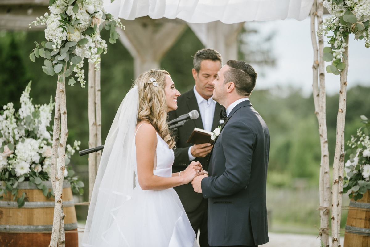 Rustic and elegant wedding at Laurita Winery Ceremony