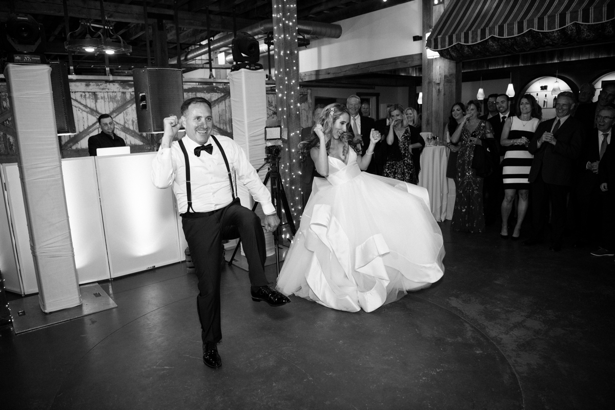 Rustic and elegant wedding at Laurita Winery Bride and Groom First Dance