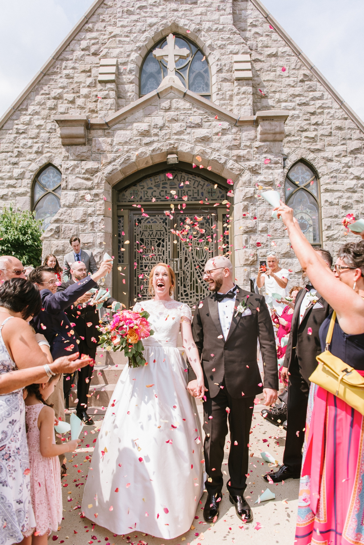 Fun and Playful Asbury Park Wedding at the Berkeley Oceanfront Hotel Grand Church Exit