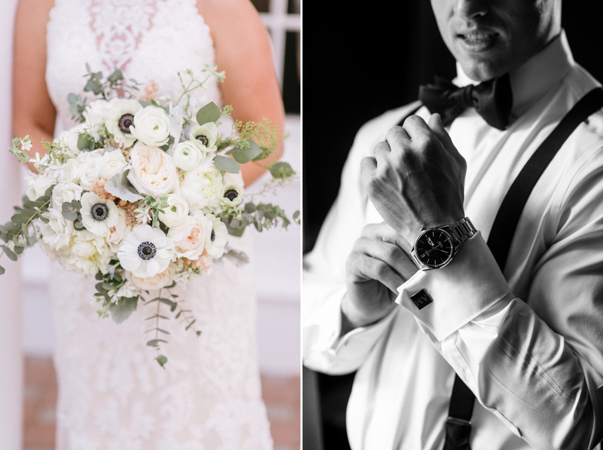 A perfect summer wedding at the Ryland Inn bouquet details