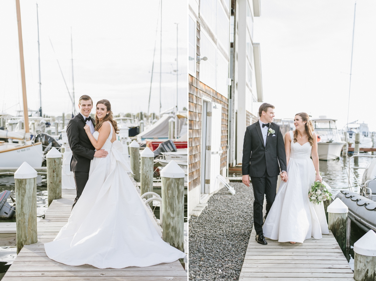 Coastal Bay Head Yacht Club fall wedding marina