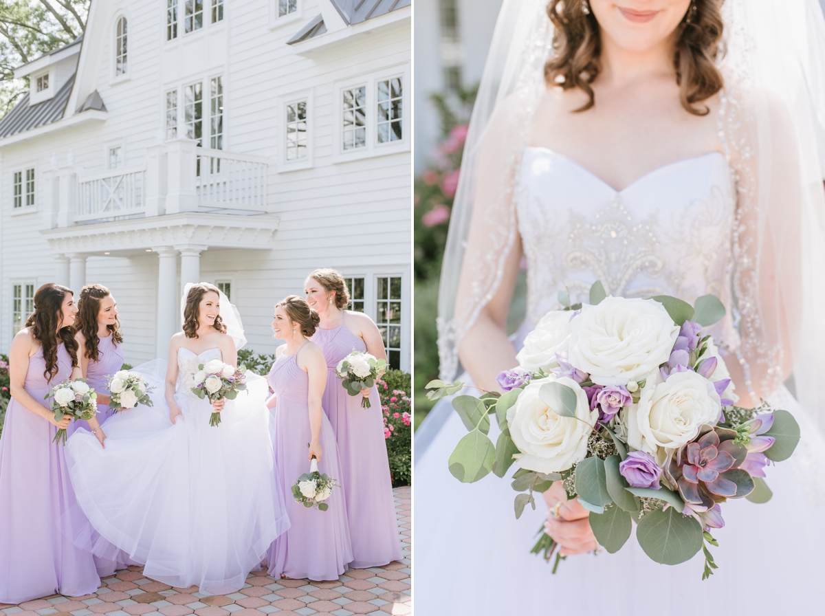 A Fun and Playful wedding at the Ryland Inn Coach House wedding bouquets