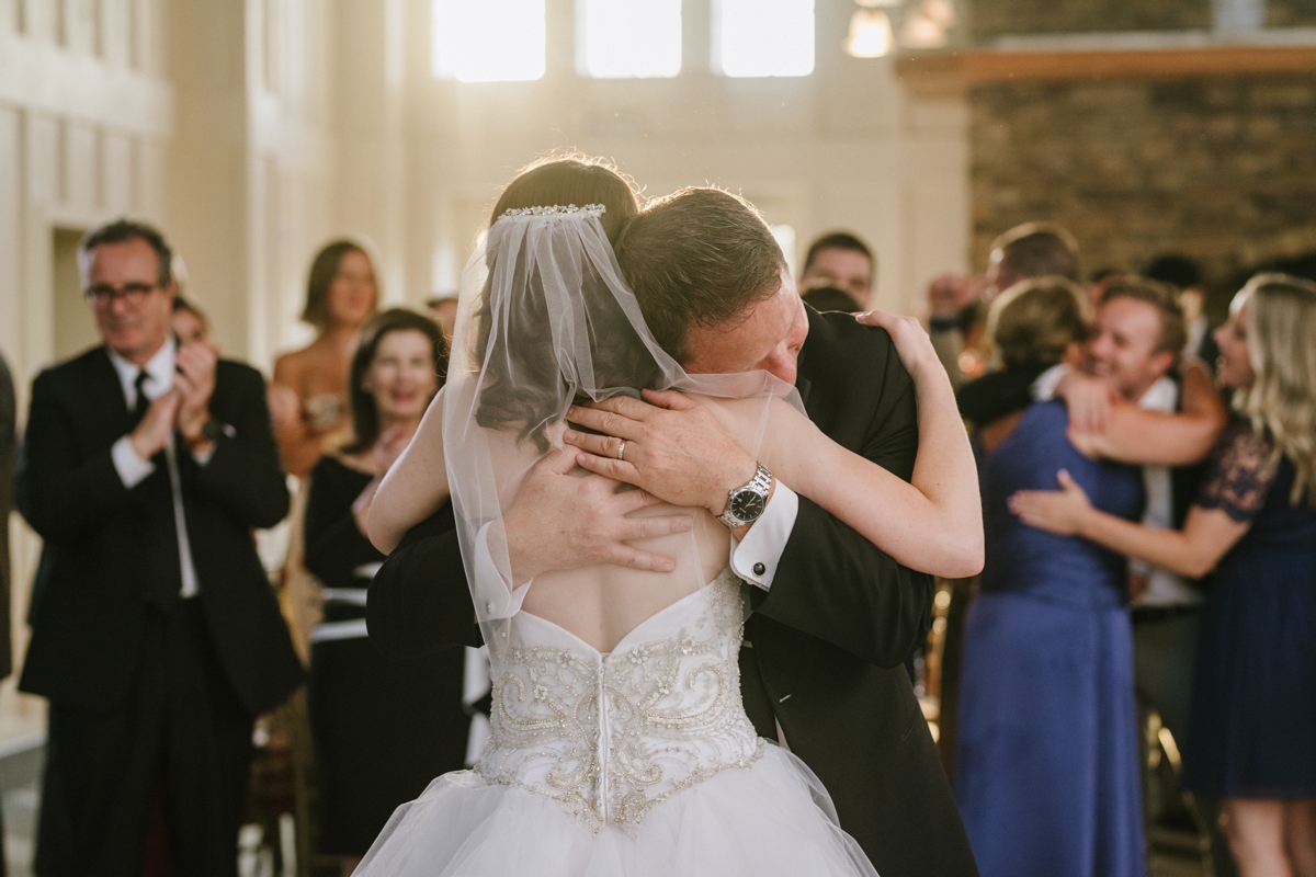 A Fun and Playful wedding at the Ryland Inn Coach House father daughter dance