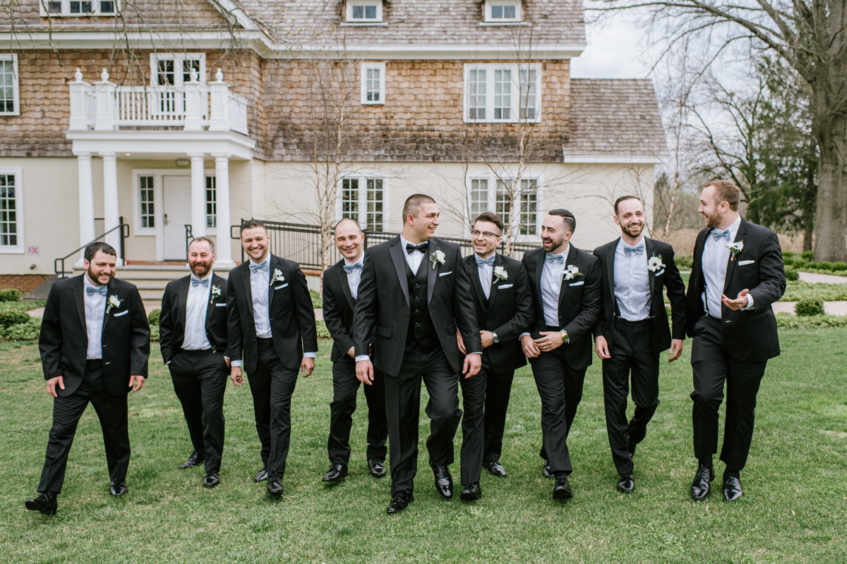 Groomsmen at The Ryland Inn - New Jersey wedding photography and Video