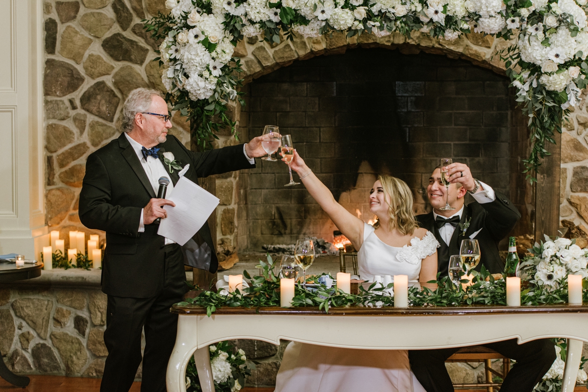 Cheers- The Ryland Inn - Landmark Hospitality - NJ wedding 