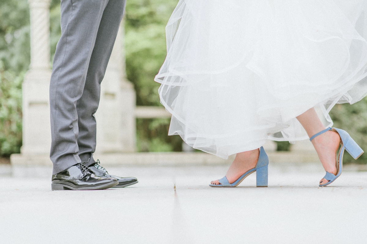 Blue wedding Shoes - NJ wedding details 