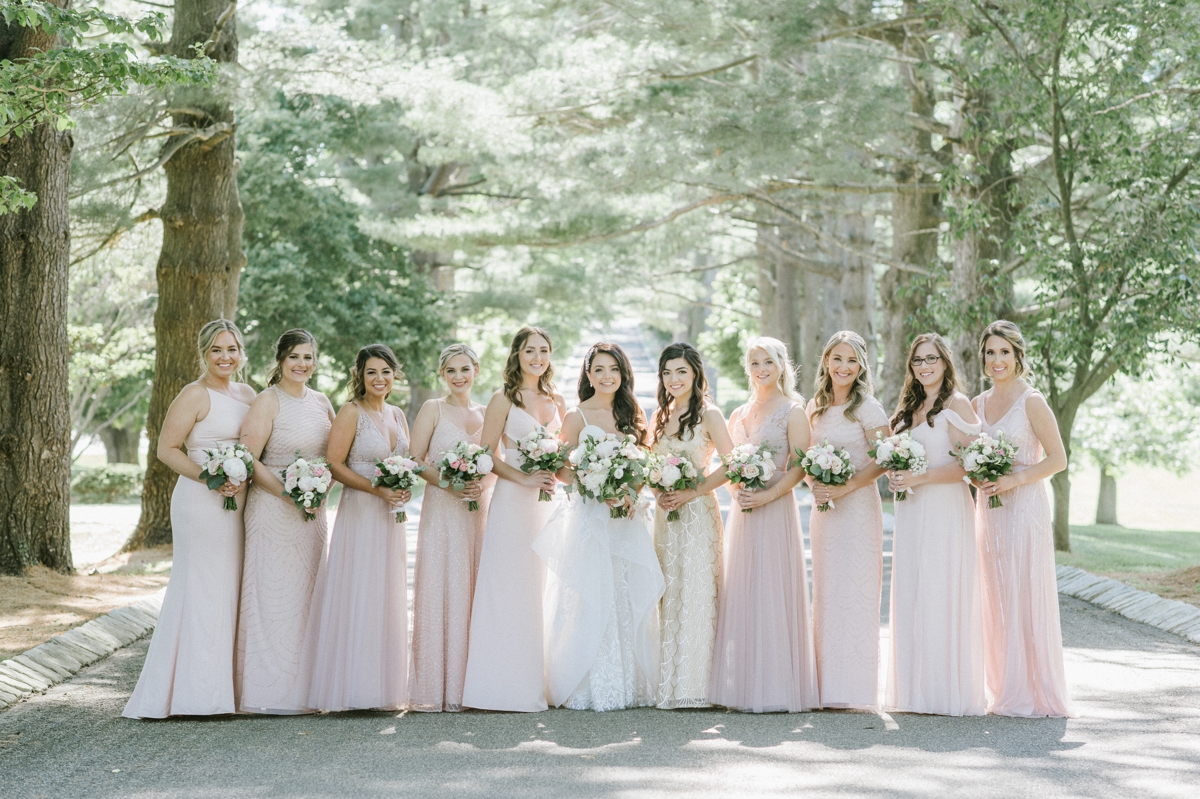 Weddings-of-distinction-Ashford-Estate-summer-wedding-bridesmaids-in-blush-dresses