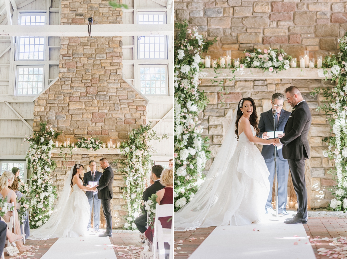 Weddings-of-distinction-Ashford-Estate-summer-wedding-ceremony-in-barn