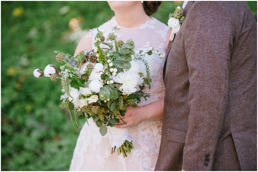 cotton wedding bouquet