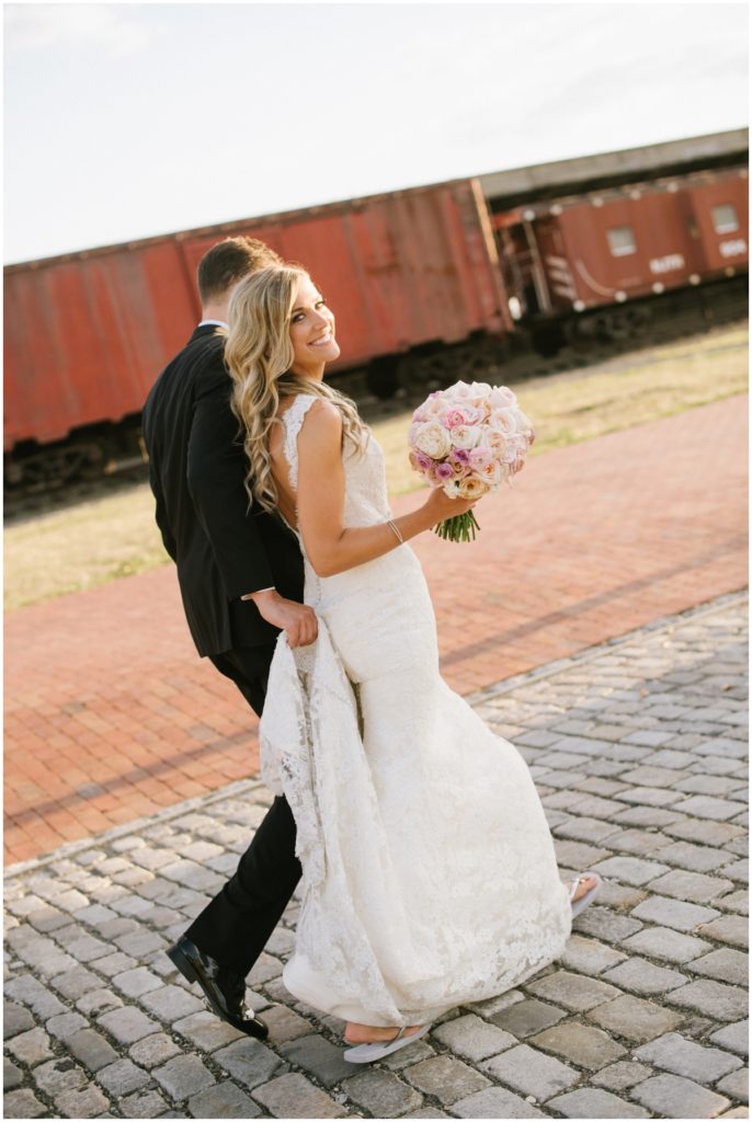 Train cars at Liberty state park . Liberty State Park Wedding and engagement. photography