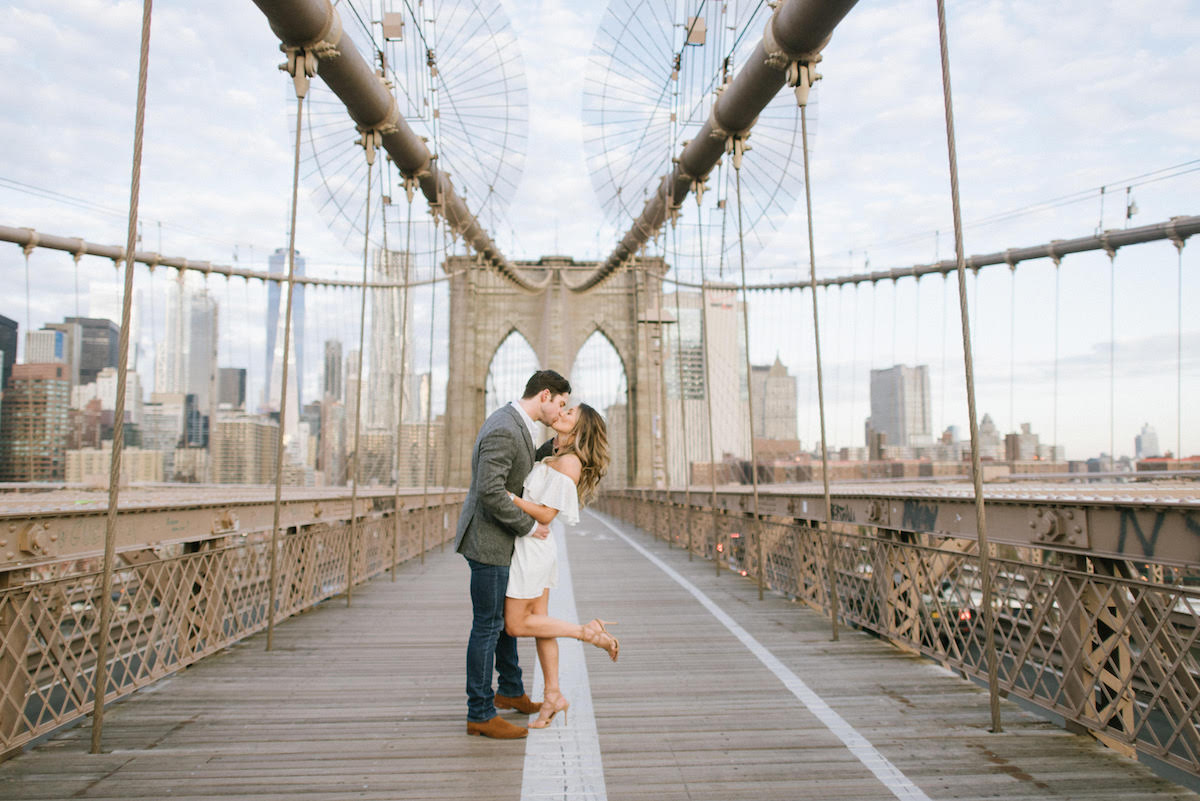 Dumbo Brooklyn Bridge NYC Engagement Photos