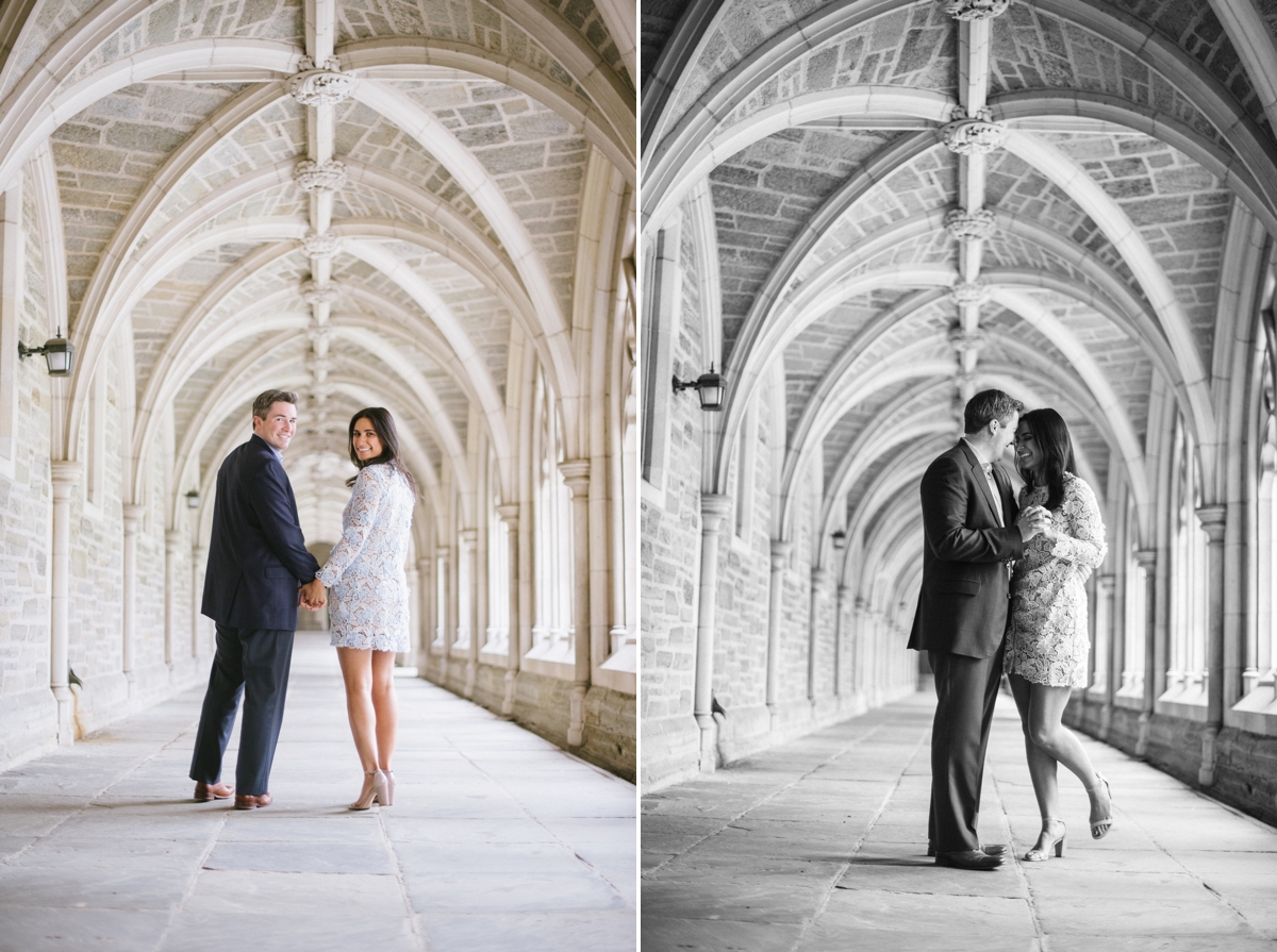 princeton university engagement session spring new jersey cherry blossoms