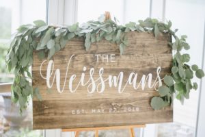 The Garrison NY Wedding Upstate NY NJ Rustic Details Monogram Wood Sign