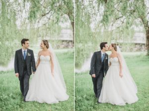 The Garrison NY Wedding Upstate NY NJ Rustic Details first look bride and groom portraits greenery trees