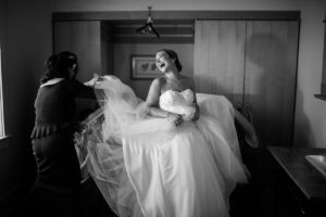 The Garrison NY Wedding Upstate NY NJ Rustic Details bridal prep bride getting ready laughter candid