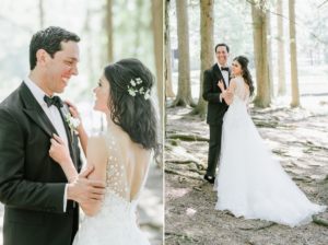 Cedar Lakes Estate Summer Wedding Port Jervis NY Camp Inspired Wood Forest Trees Greenery Just married Golf Cart happy love golden light bright kiss lake first look waterfront happy candid holding hands dock kiss cute bride groom