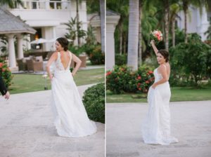 Jamaican Destination Wedding Island Resort sunshine portraits palm trees beach Caribbean bride funny candid scenic