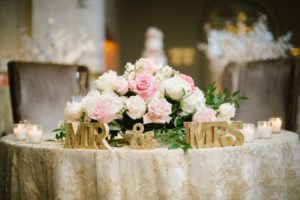The Grove NJ Elegant Wedding Classic Glam Black White Gold Pink Color Scheme Black Tie New Jersey Love Bride Groom Marble Staircase reception mr and mrs sweetheart table flowers bouquet florals