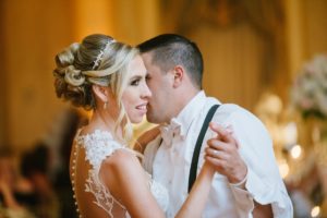 The Grove NJ Elegant Wedding Classic Glam Black White Gold Pink Color Scheme Black Tie New Jersey Love Bride Groom Marble Staircase First Dance