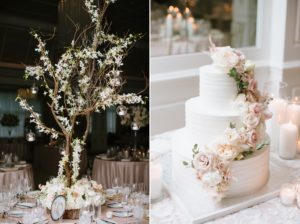 cake floral tree centerpiece