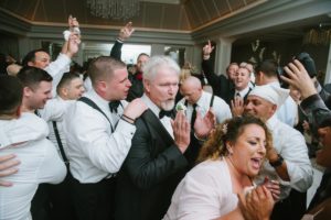 happy fun candid dancing Edgewood Country Club Wedding Blushtones