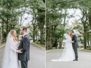 bride and groom happy Ashford Estate Fall Wedding faye and renee florals flowers fountain elegant classic clean and modern estate mansion