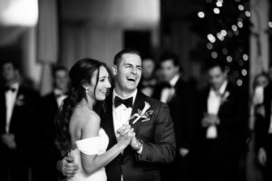 black and white bride and groom dancing invitations TPC Jasna Polana Golf Course Wedding beautiful elegant timeless new jersey wedding photography