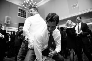 dancing candid black and white reception Bear Brook Valley Wedding