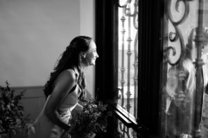 black and white candid Bear Brook Valley Wedding