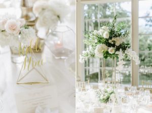 Pretty Table Reception Details at The Ashford Estate