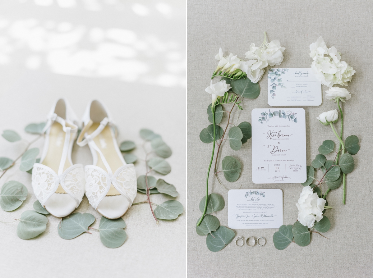 Rustic and elegant wedding at Laurita Winery invitation design