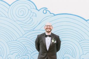 Fun and Playful Asbury Park Wedding at the Berkeley Oceanfront Hotel Groom Smiling