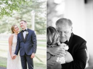 A perfect summer wedding at the Ryland Inn bride with dad