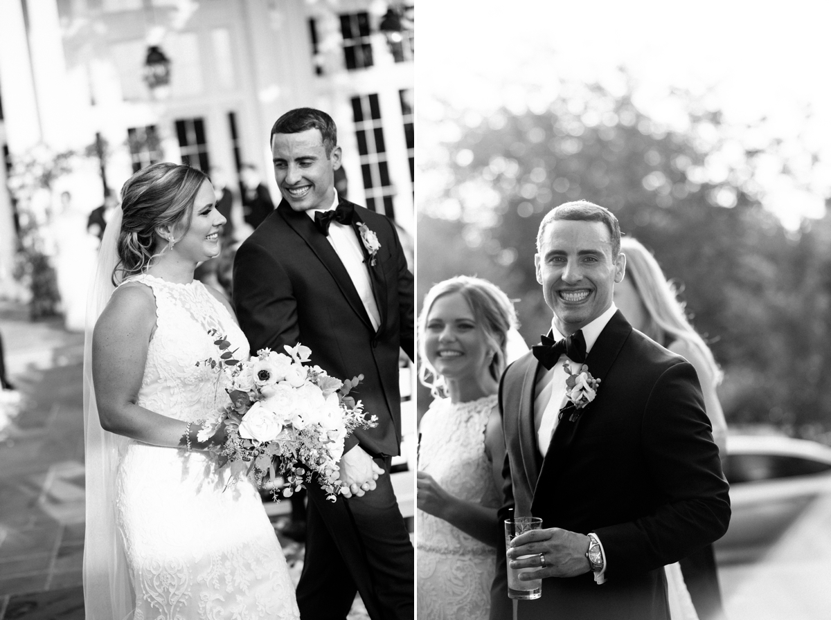 A perfect summer wedding at the Ryland Inn bride and groom ceremony