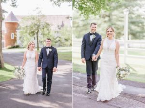 A perfect summer wedding at the Ryland Inn outdoor driveway