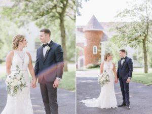 A perfect summer wedding at the Ryland Inn bride and groom outdoors
