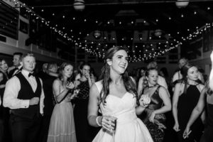 Coastal Bay Head Yacht Club fall wedding bride on dance floor