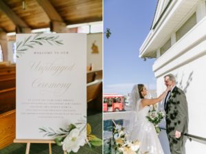 Coastal Bay Head Yacht Club fall wedding pre ceremony